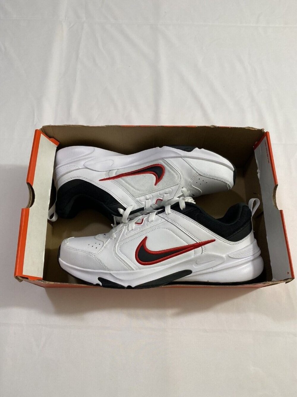 New Mens Size 13 White Black Red Nike DefyAllDay Running Shoes DJ1196 101